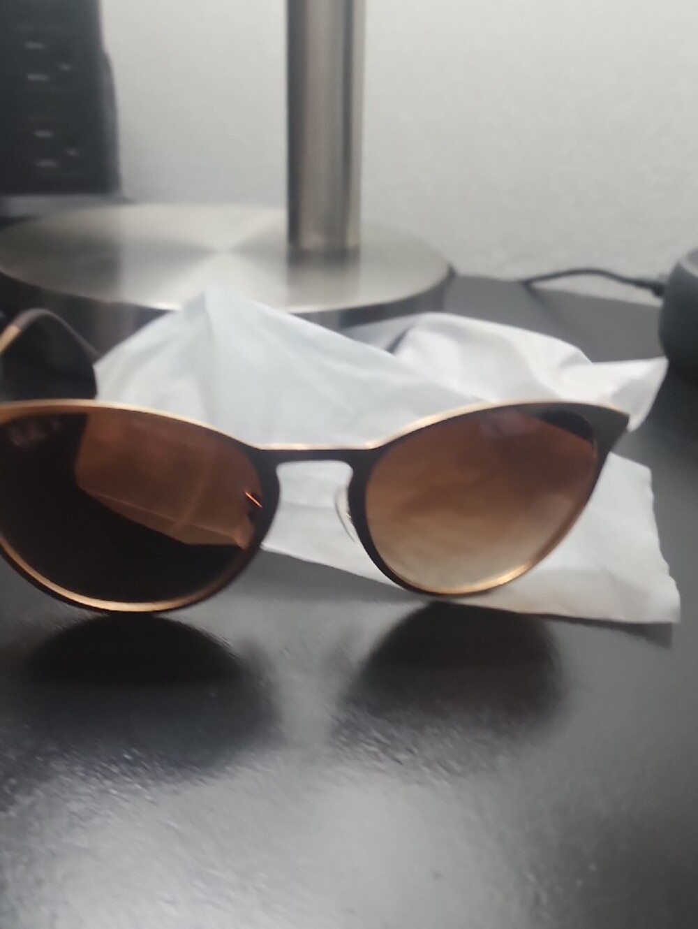 Ray-Ban Women's Beige Frame Brown Lens Sunglasses - Picture 12 of 16